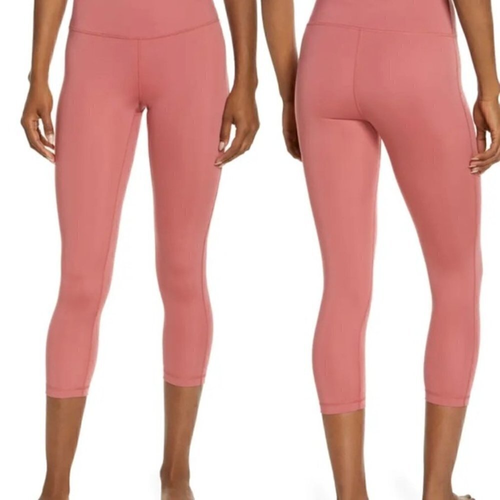 Z by Zella Studio Lite Crop Leggings Pink Mauve